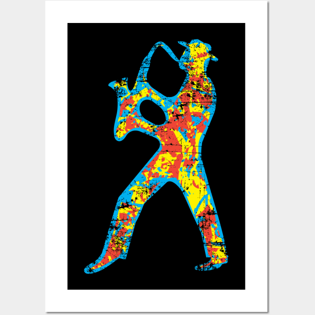 Decorative Saxophone Musician Wall Art by jazzworldquest
